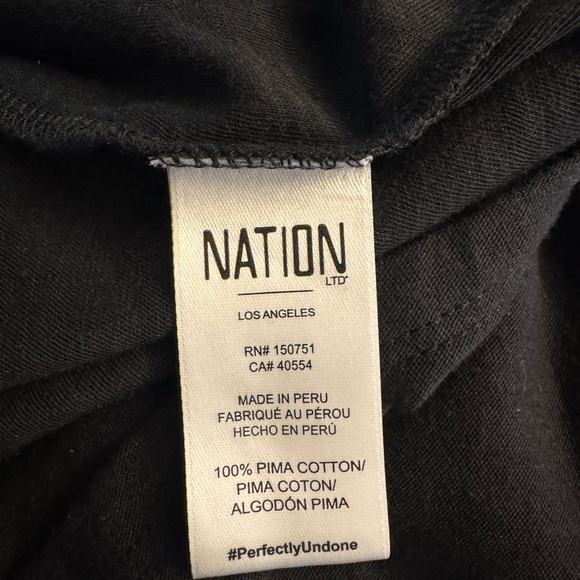 Nation LTD Black Cap Sleeve Blouse - Picture 6 of 6
